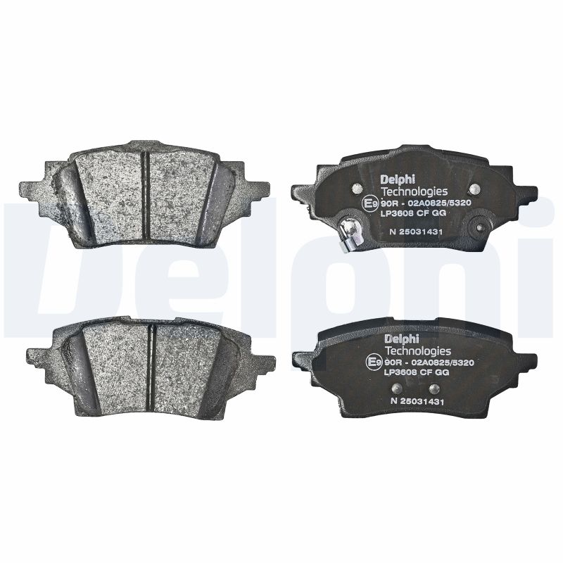 Brake Pad Set, disc brake - LP3608 DELPHI