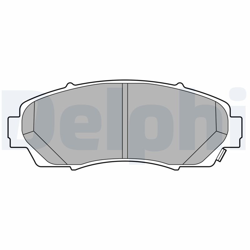 Kit pastiglie freno, Freno a disco - LP3613 DELPHI