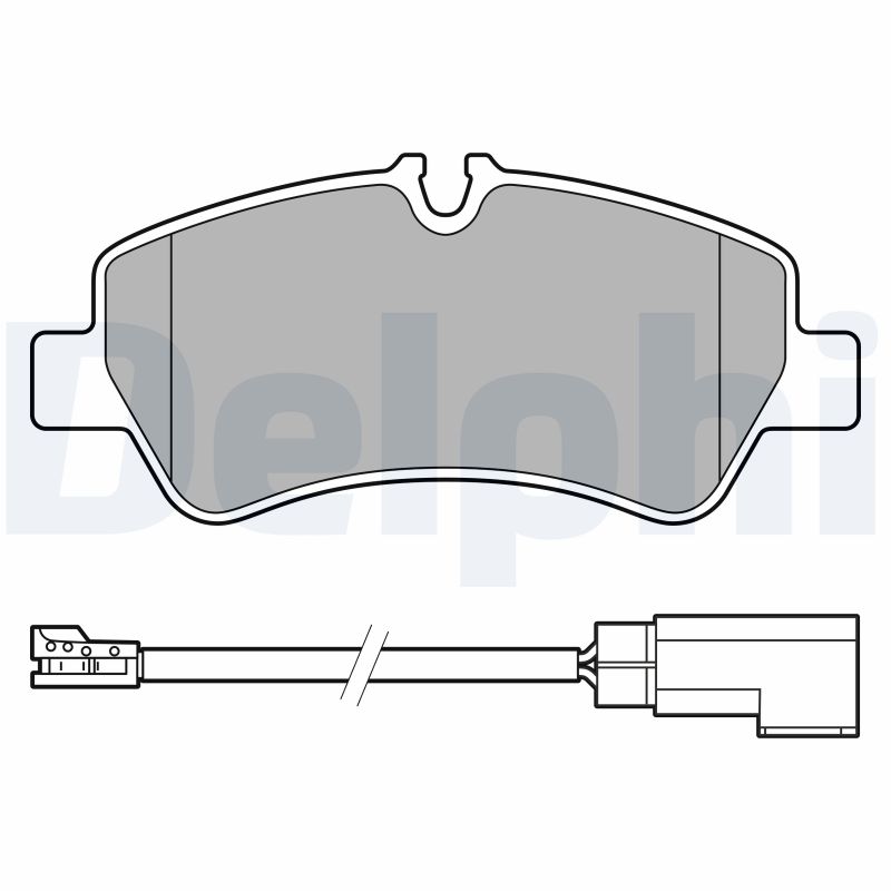 Brake Pad Set, disc brake - LP3619 DELPHI