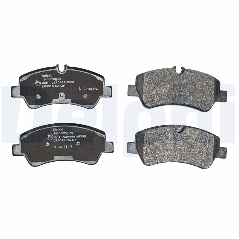 Brake Pad Set, disc brake - LP3619 DELPHI