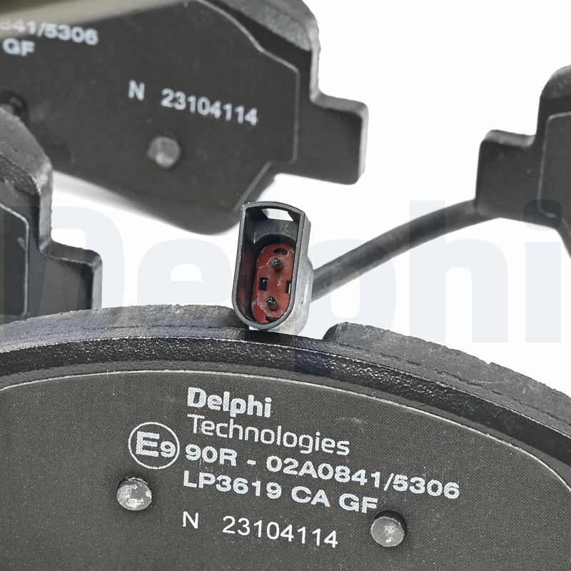 Brake Pad Set, disc brake - LP3619 DELPHI