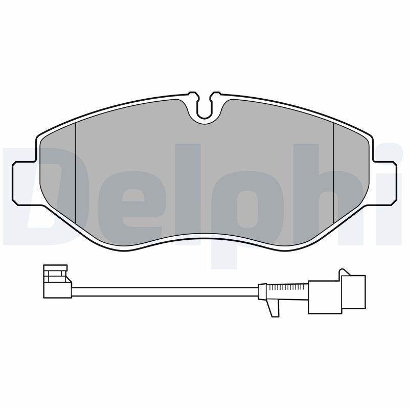 Brake Pad Set, disc brake - LP3621 DELPHI