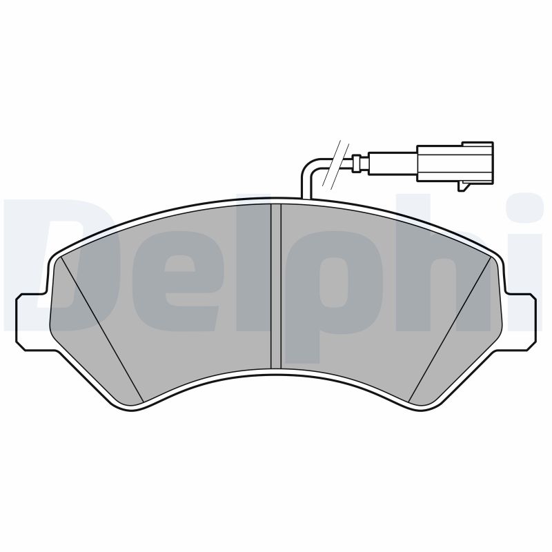Kit pastiglie freno, Freno a disco - LP3623 DELPHI