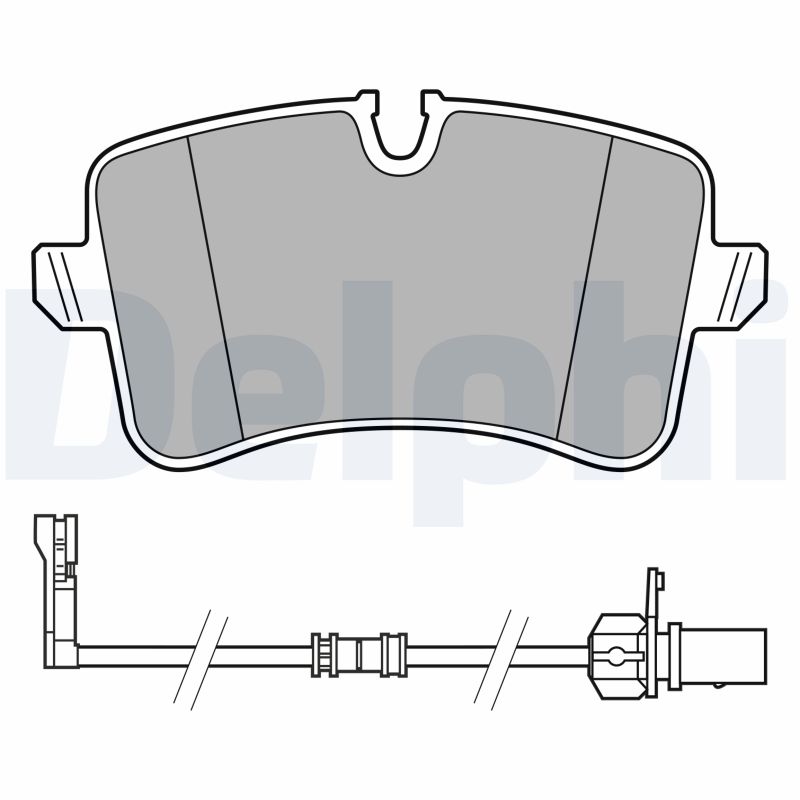 Brake Pad Set, disc brake - LP3625 DELPHI