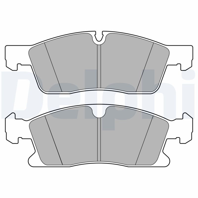 Brake Pad Set, disc brake - LP3628 DELPHI