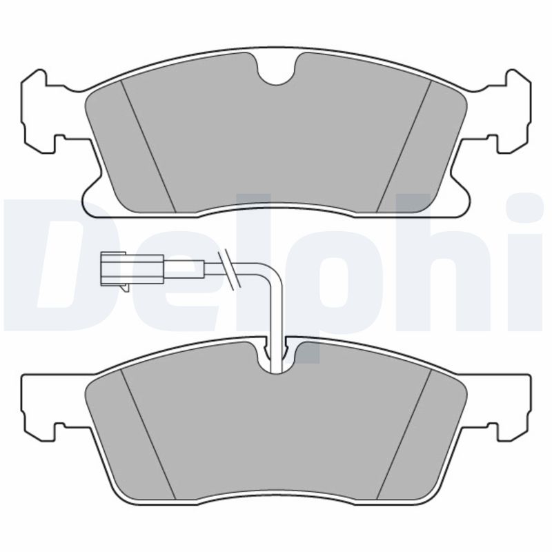 Kit pastiglie freno, Freno a disco - LP3634 DELPHI
