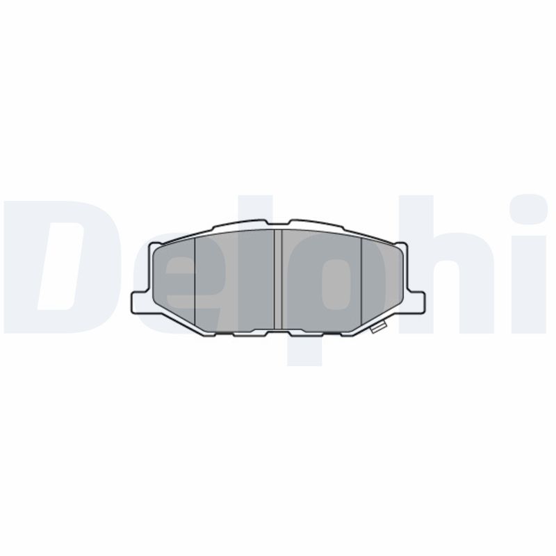 Kit pastiglie freno, Freno a disco - LP3637 DELPHI