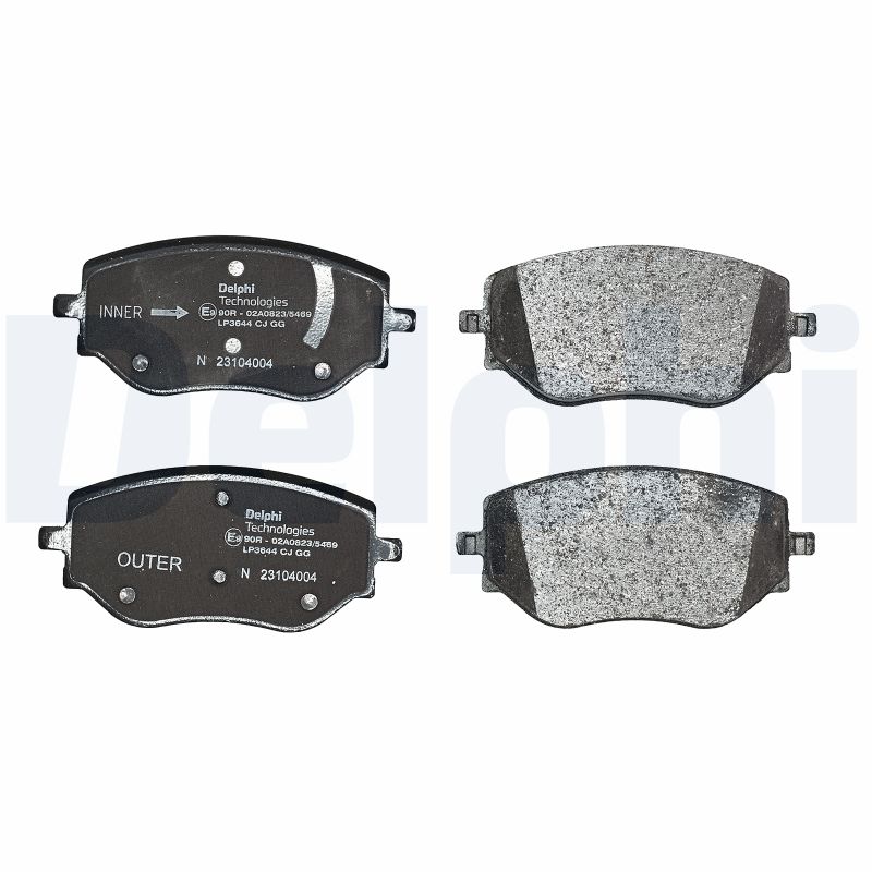 Brake Pad Set, disc brake - LP3644 DELPHI
