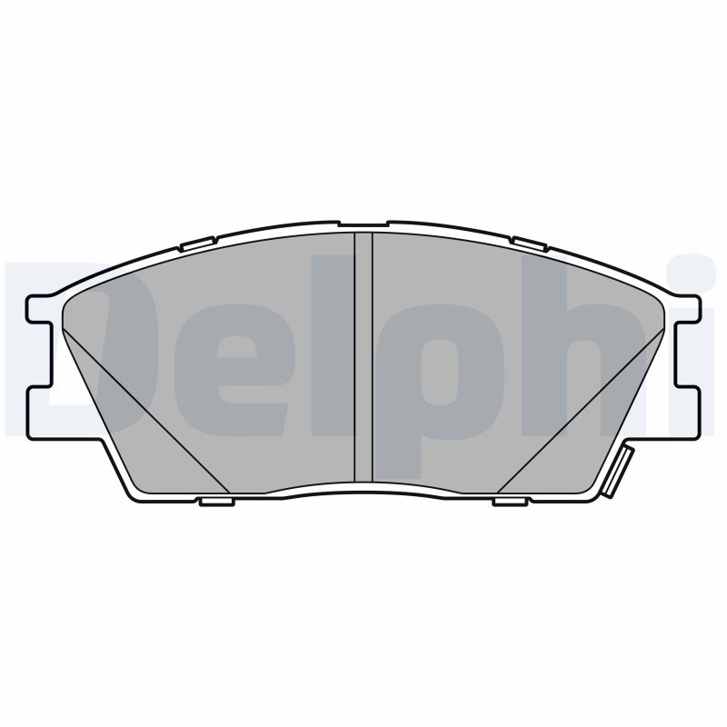 Brake Pad Set, disc brake - LP3645 DELPHI