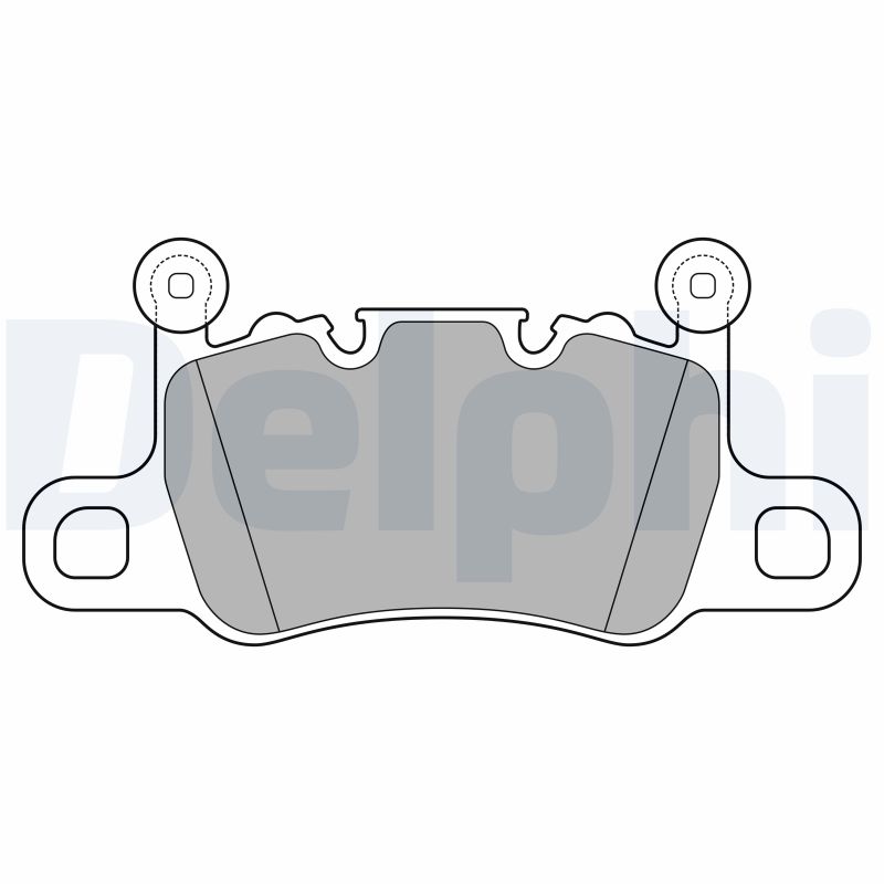 Brake Pad Set, disc brake - LP3655 DELPHI