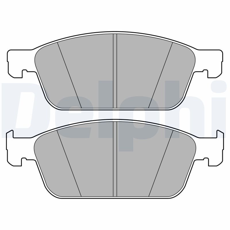 Brake Pad Set, disc brake - LP3666 DELPHI
