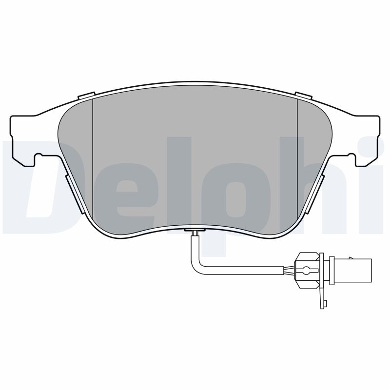 Brake Pad Set, disc brake - LP3667 DELPHI