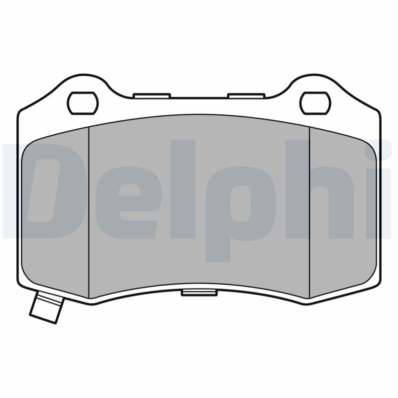 Brake Pad Set, disc brake - LP3676 DELPHI