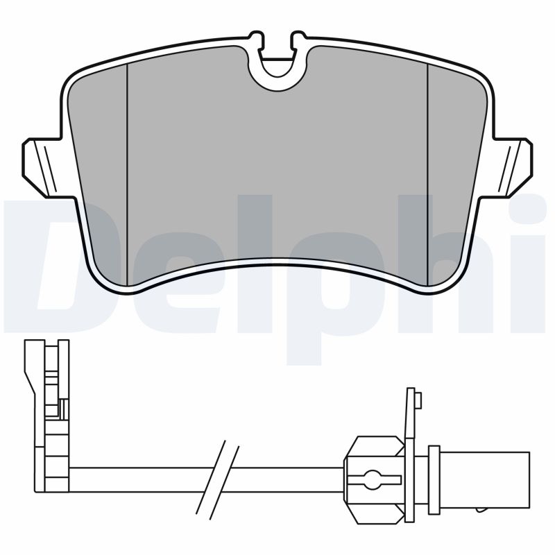 Brake Pad Set, disc brake - LP3681 DELPHI