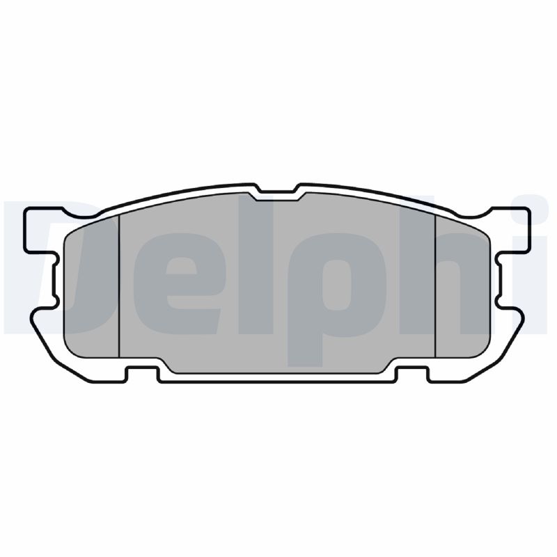 Kit pastiglie freno, Freno a disco - LP3690 DELPHI