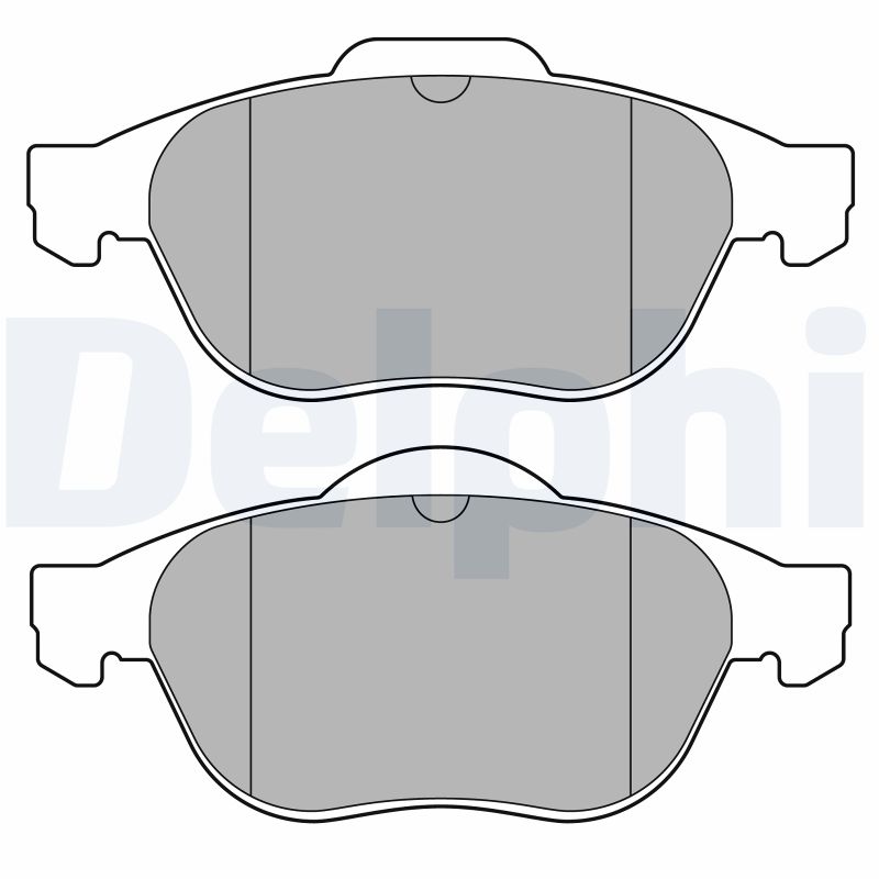 Brake Pad Set, disc brake - LP3692 DELPHI