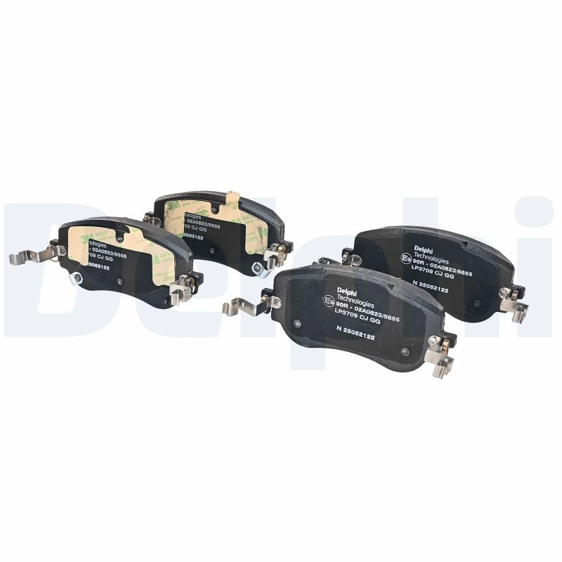 Комплект тормозных колодок, дисковый тормоз - LP3709 DELPHI