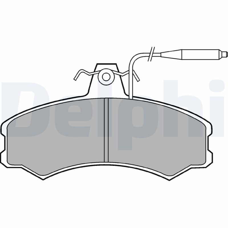 Kit pastiglie freno, Freno a disco - LP378 DELPHI
