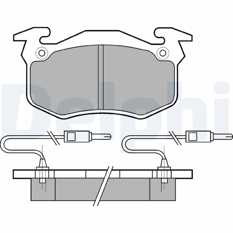 Brake Pad Set, disc brake - LP382 DELPHI