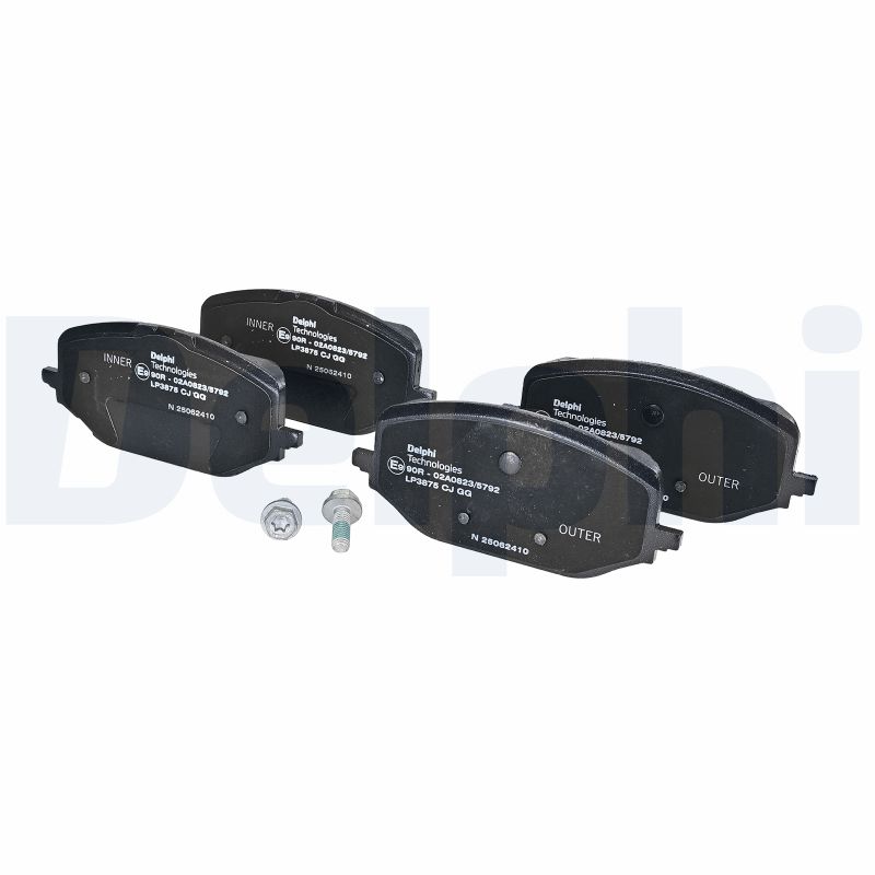 Brake Pad Set, disc brake - LP3875 DELPHI