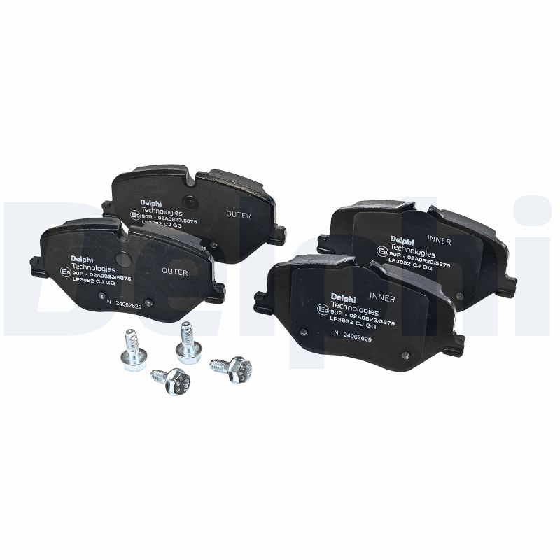 Brake Pad Set, disc brake - LP3882 DELPHI