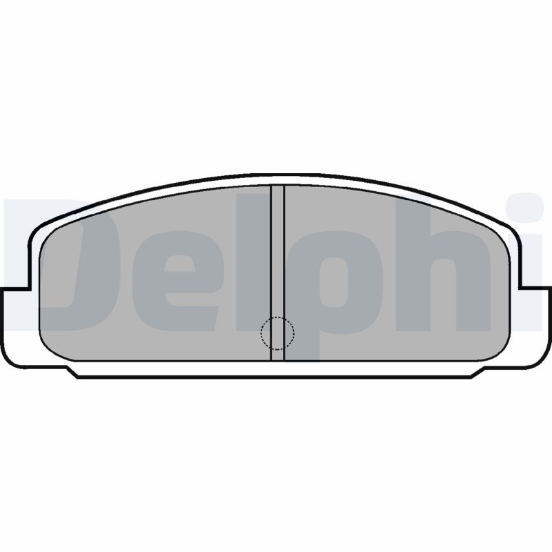 Brake Pad Set, disc brake - LP401 DELPHI