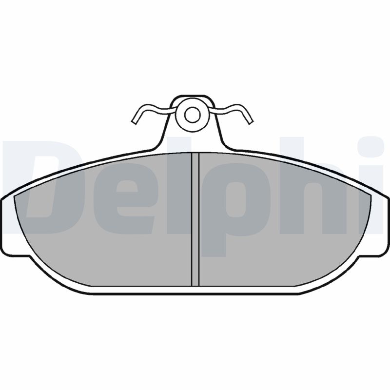 Brake Pad Set, disc brake - LP437 DELPHI