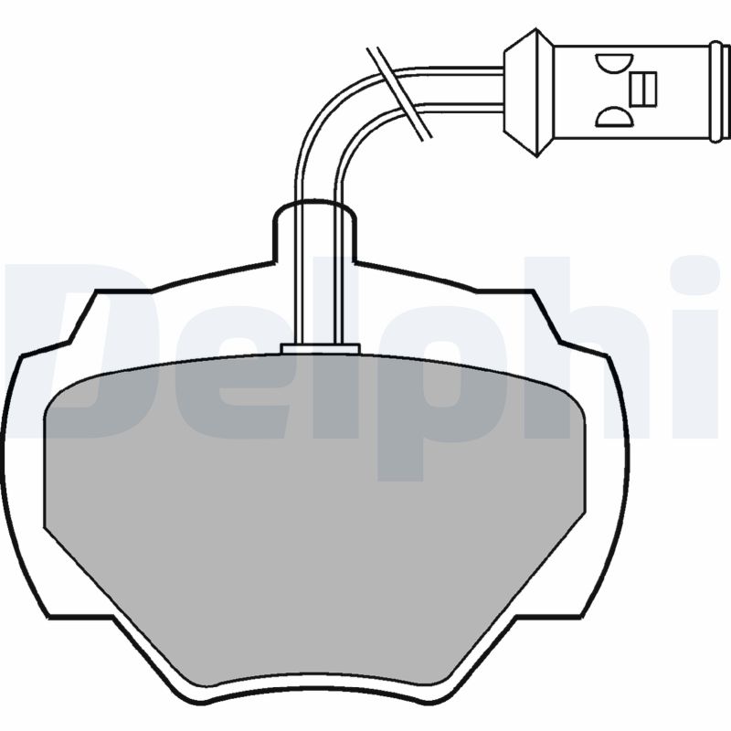 Brake Pad Set, disc brake - LP475 DELPHI