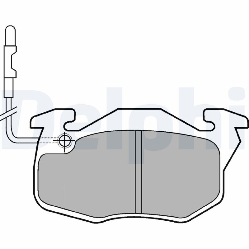 Brake Pad Set, disc brake - LP490 DELPHI