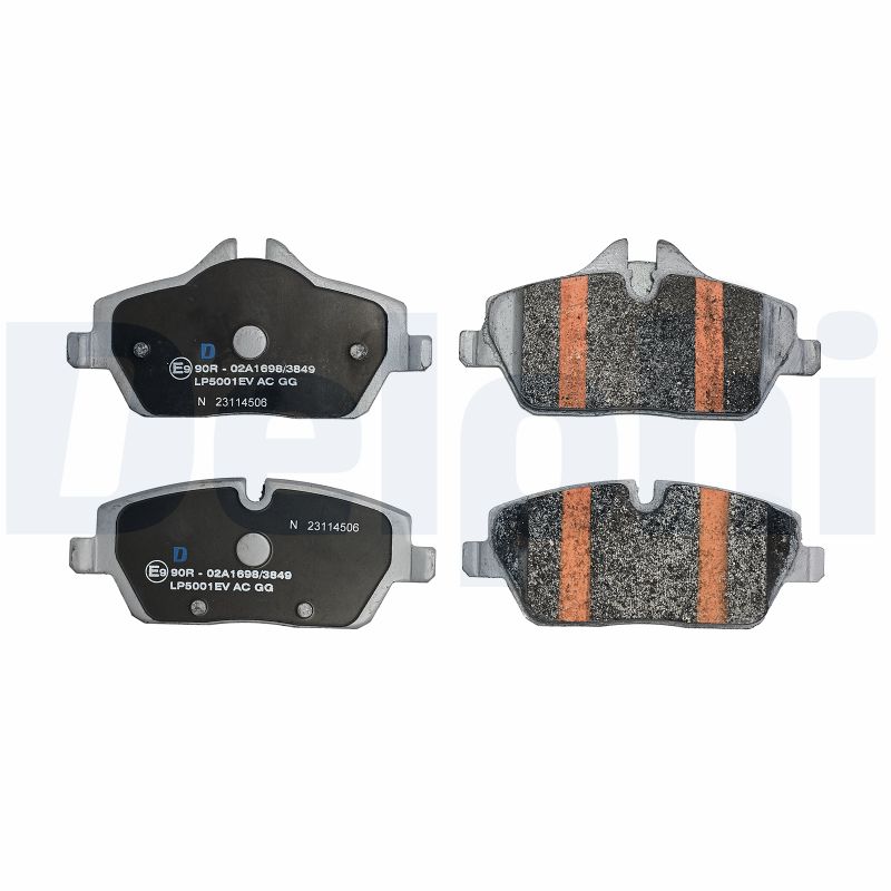 Комплект тормозных колодок, дисковый тормоз - LP5001EV DELPHI
