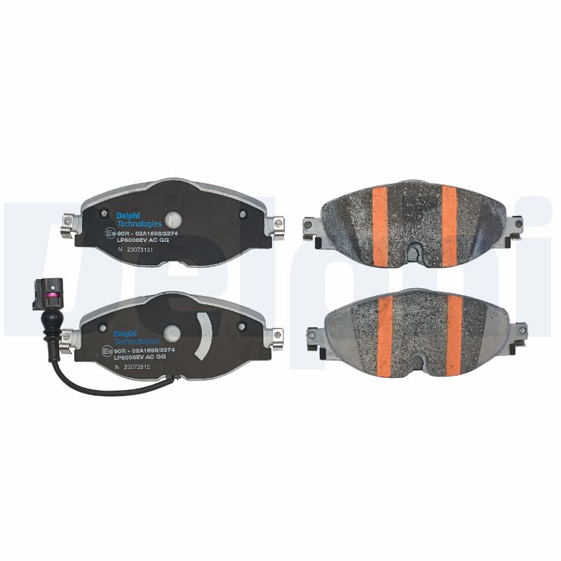 Комплект тормозных колодок, дисковый тормоз - LP5006EV DELPHI