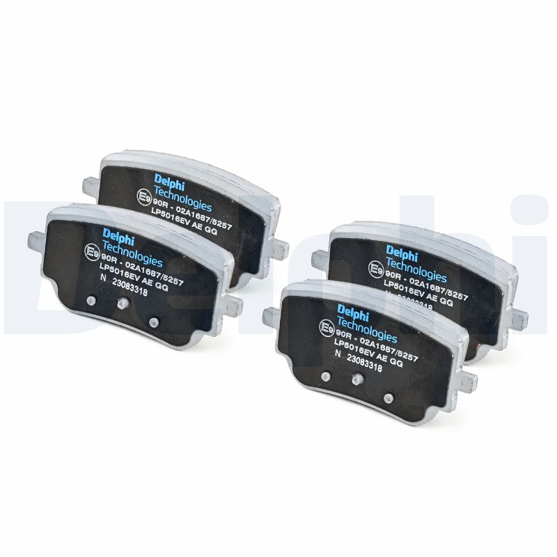Комплект тормозных колодок, дисковый тормоз - LP5016EV DELPHI