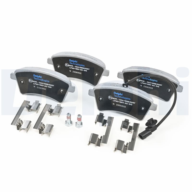 Комплект тормозных колодок, дисковый тормоз - LP5018EV DELPHI