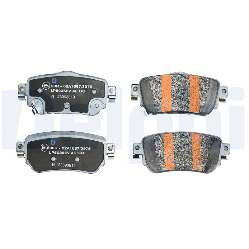 Комплект тормозных колодок, дисковый тормоз - LP5036EV DELPHI