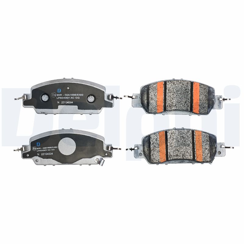 Комплект тормозных колодок, дисковый тормоз - LP5040EV DELPHI