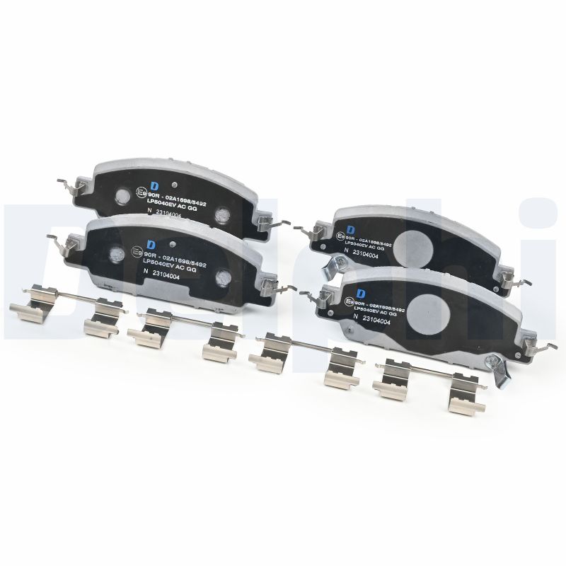 Комплект тормозных колодок, дисковый тормоз - LP5040EV DELPHI