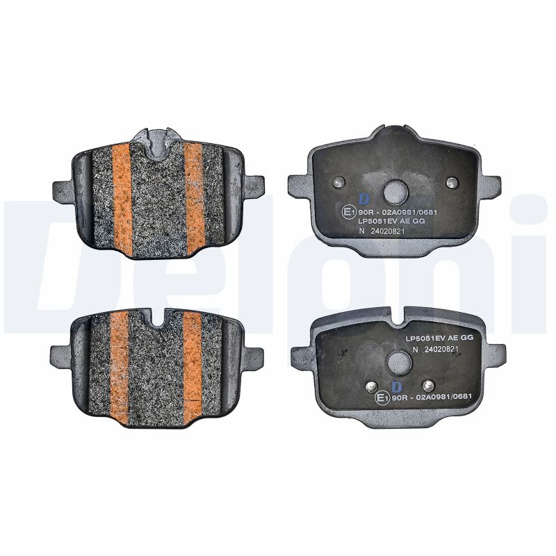 Brake Pad Set, disc brake - LP5051EV DELPHI