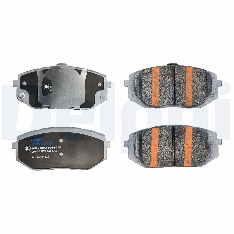 Комплект тормозных колодок, дисковый тормоз - LP5061EV DELPHI