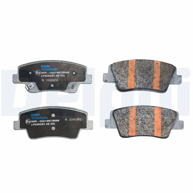 Комплект тормозных колодок, дисковый тормоз - LP5062EV DELPHI