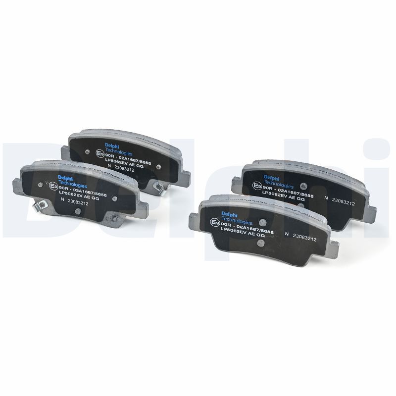 Комплект тормозных колодок, дисковый тормоз - LP5062EV DELPHI