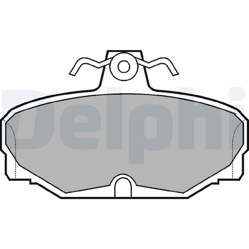 Brake Pad Set, disc brake - LP507 DELPHI