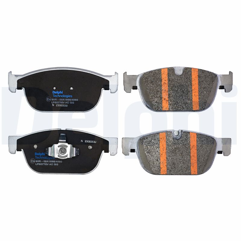 Комплект тормозных колодок, дисковый тормоз - LP5077EV DELPHI