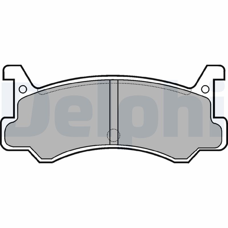 Комплект тормозных колодок, дисковый тормоз - LP521 DELPHI