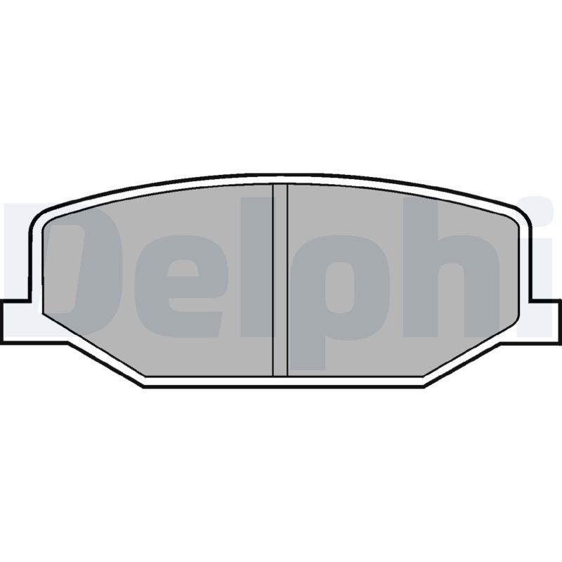 Brake Pad Set, disc brake - LP527 DELPHI