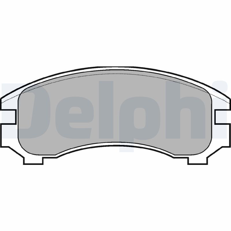 Brake Pad Set, disc brake - LP546 DELPHI