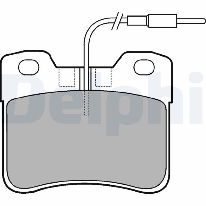 Brake Pad Set, disc brake - LP563 DELPHI