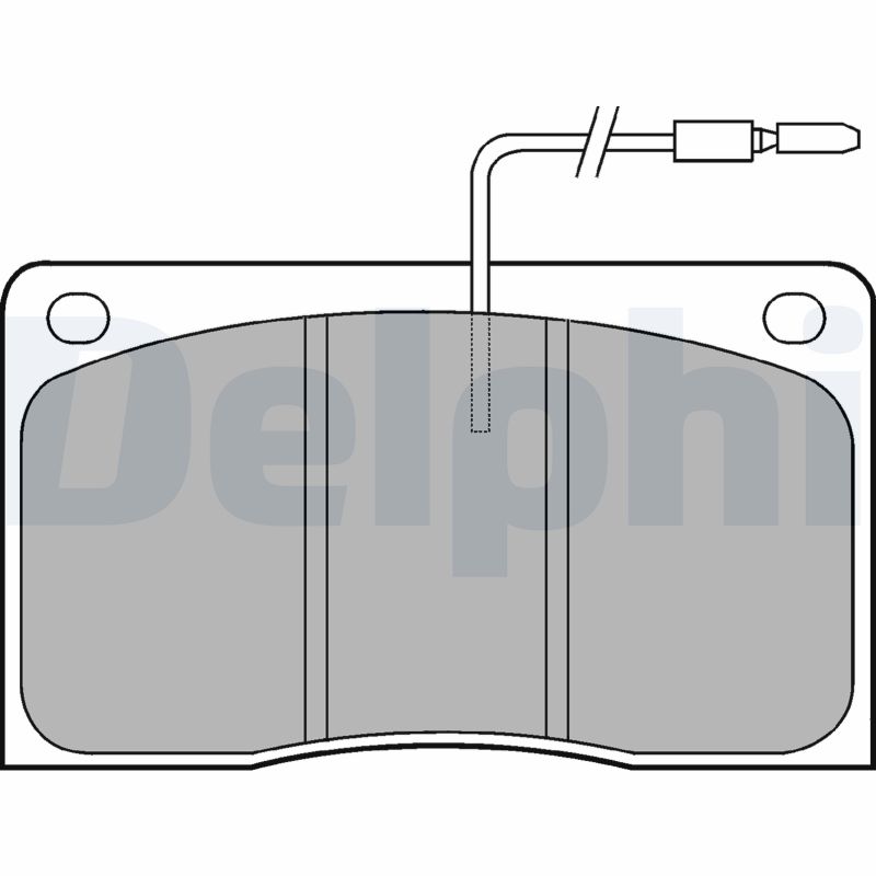 Brake Pad Set, disc brake - LP568 DELPHI