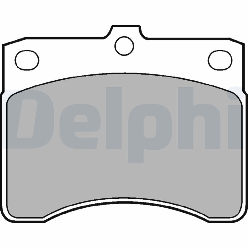 Brake Pad Set, disc brake - LP578 DELPHI