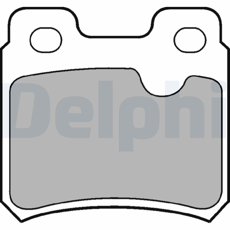 Kit pastiglie freno, Freno a disco - LP586 DELPHI