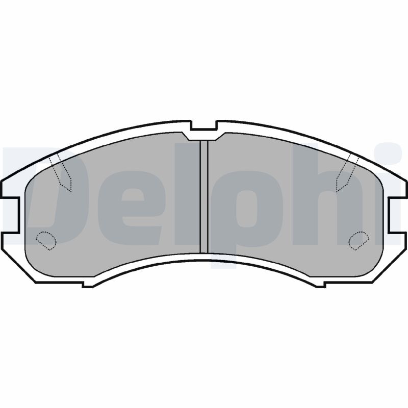 Brake Pad Set, disc brake - LP595 DELPHI